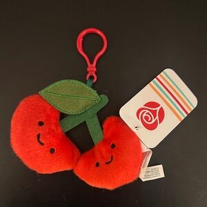NWT adorable Cherry Plush Purse Keychain